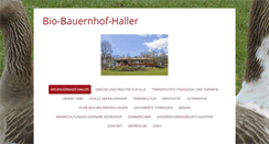 Desktop Screenshot of bio-bauernhof-haller.at
